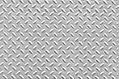 JTP Diamond Plate Pattern - O Scale - Model Scratch Building Plastic Sheet