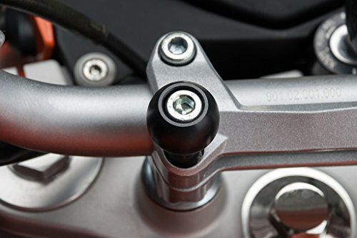 Schwarze SW-Motech Motorrad-Lenkerhalterungen