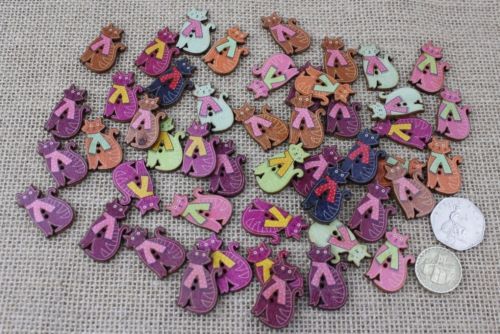 Lot De 6 Boutons Chats Dress It Up, 5830, Nouveauté Artisanat, Plastique Multi