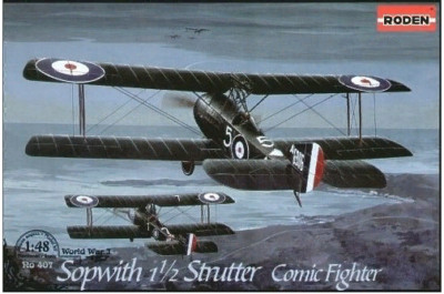 Sopwith 1 1/2 Strutter Comic - model airplane kit 212 mm scale 1/48 Roden 407
