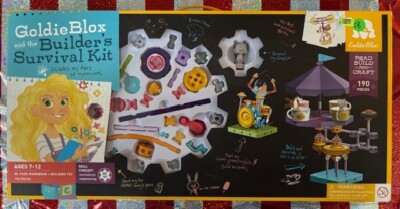 Goldie Blox Builders Survival Kit, 190 Pieces & 80 Page Workbook
