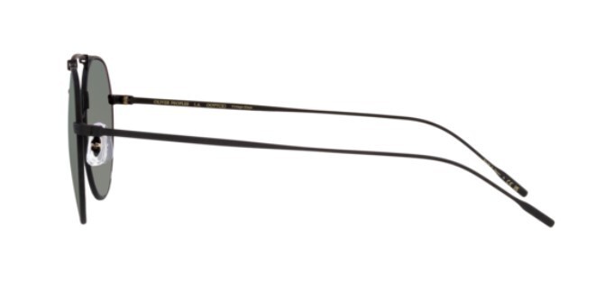 Pre-owned Oliver Peoples 0ov1309st Reymont 506241 Matte Black/steal Gradient Sunglasses