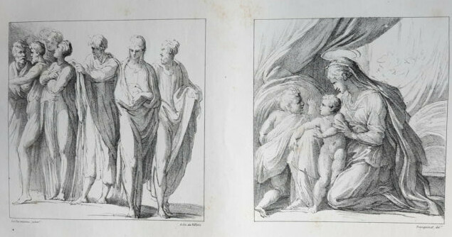 Parmigianino Lithographie Villain Le Parmesan Franquinet XixÂ°