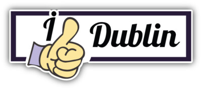 I Like Dublin Travel Slogan Car Bumper Sticker Decal