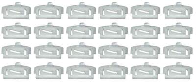75-81 GM 75-88 AMC Windshield/Back Glass Mlding Clip 1-1/2x1/2 White Nylon 24 PC
