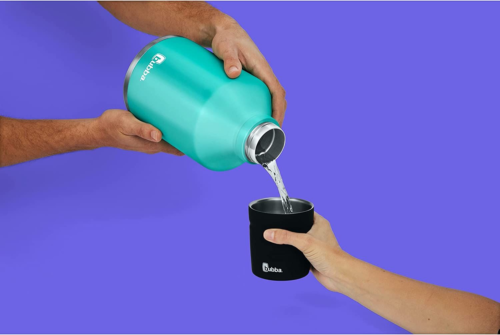 Bubba Brands Trailblazer Stainless Steel Water Bottle, 84 oz, Island Teal