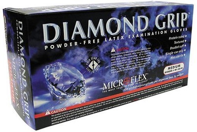Micro Flex MF-300-XL Diamond Grip Powder-free Latex Gloves - X Large (mf300xl)