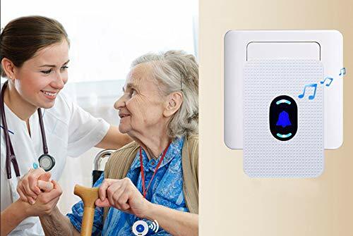 Wireless Caregiver Pager Alert System SOS Call Button for Patient Elderly Peronl