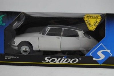 1:18 Solido 8033 Citroen DS Berline 1963 Blanco Rareza