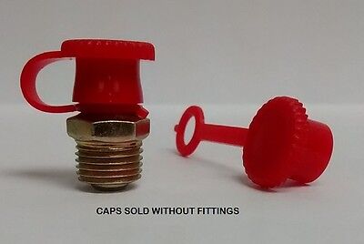 Dust Caps for Grease Zerk Nipple Fitting 25 Pieces Red