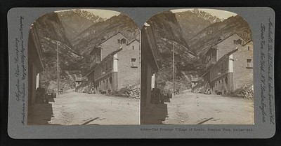 Photo:The frontier village of Gondo, Simpion Pass, Switzerland