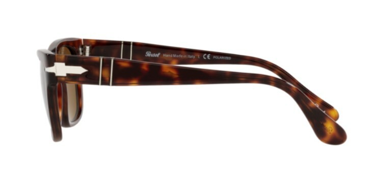 Pre-owned Persol 0po3269s 24/57 Havana/ Brown Polarized Rectangle Unisex Sunglasses