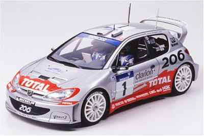 Tamiya 1/24 Peugeot 206 WRC 2002 model kit 24255