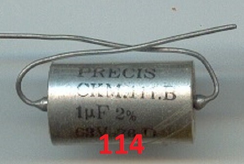 Condensateur 1ÂµF/1uf/1mf/1 ÂµF/Uf/Mf 63v 2% Precis Ckm 111 B