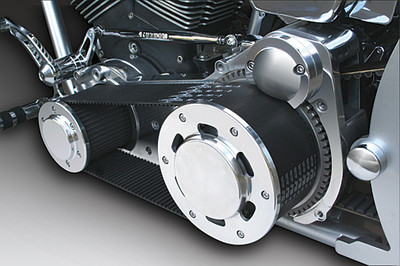 Ultima Polished Street Style Open Belt Drive for Harley Softail Models 1990-2006