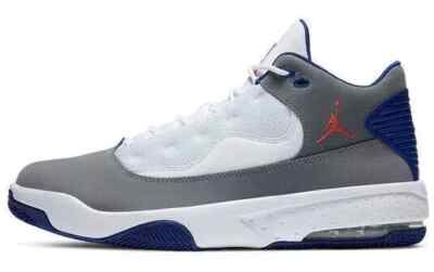 Men's Size 12 Nike Air Jordan Max Aura 2 Basketball Shoe White Blue CK6636-004