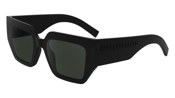 Lunettes de soleil pour femmes Karl Lagerfeld KL6166S 001 plastique ovale noir