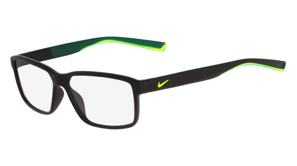 NIKE 7092 001 Men's Eyeglasses Plastic Oval Black