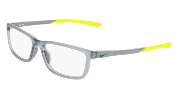 Lunettes Nike 7292 034 pour hommes en plastique gris ovale
