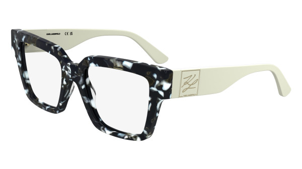 KARL LAGERFELD KL6196 016 Herren Damen Brille Kunststoff Oval Schwarz