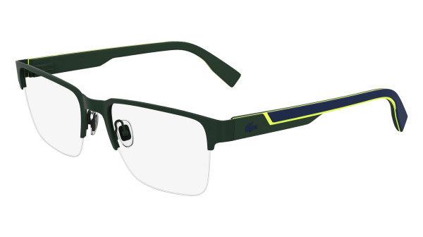 LACOSTE L2305 301 Herren Brille Metall Oval Grün
