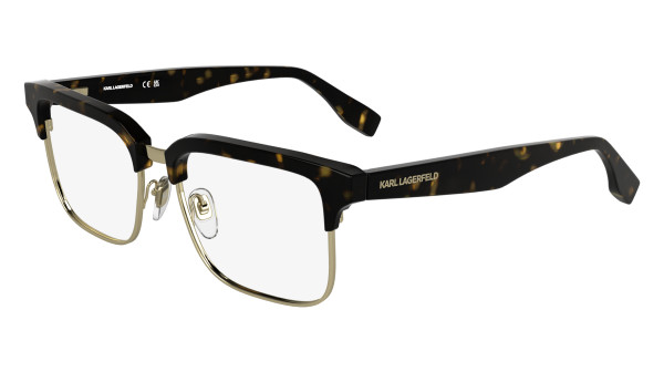 KARL LAGERFELD KL6202 242 Herren Brille Metall Oval Braun