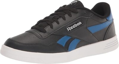 Reebok unisex-adult Court Advance Sneaker, Black/Blue-Size M12
