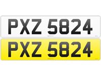 PXZ 5824 CHERISHED NUMBER PERSONAL PRIVATE REGISTRATION NUMBER PLATE 