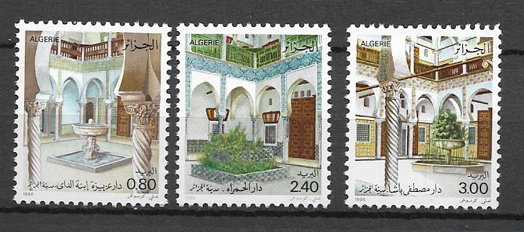 Algerie Serie NÂ°871/873 Annee 1986  Neuf ** Luxe Top Affaire !!!!!!!!!!!!!