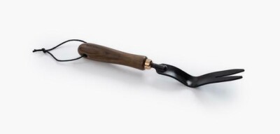 Barebones Living Weeding Fork Fixed Knife Stainless Steel Blade Walnut Handle