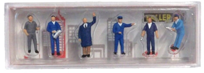 HO Scale Faller Gmbh 151691 Gas Station Staff Figures (6) pcs