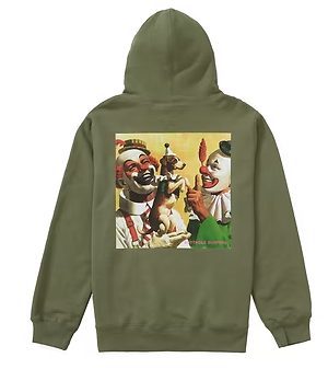 Pre-owned Supreme Butthole Surfers Hooded Sweatshirt Light Olive