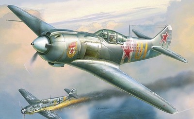 Zvezda 4801 1/48 Seconde Guerre Mondiale Russe Avion de Chasse La-5Fn Neuf