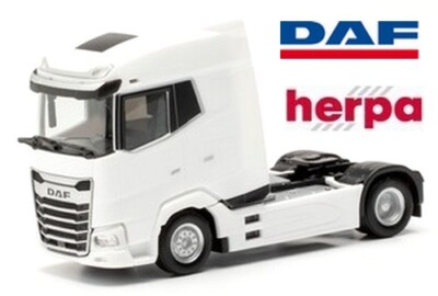 Daf XG Tracteur solo caréné blanc - Herpa - Echelle 1/87 (Ho)