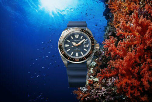 Pre-owned Seiko Prospex Save The Ocean Samurai King Srph43k1