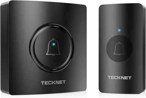 TECKNET Wireless Doorbell, Waterproof Mini Door Bell Chime K