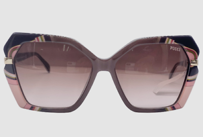 Pre-owned Pucci Emilio  Ep63 50f Brown/pink Butterfly Brown Gradient 58-15-135 Sunglasses