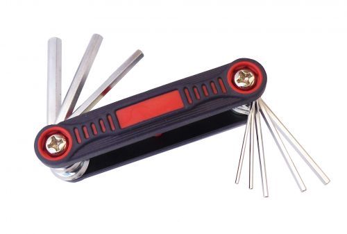 Set 8 Chiavi Esagonali Tascabile Brugole Astuccio Pieghevole dfh