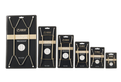 Deluxe Wire Plate Hanger CHOICE of 6 Sizes BRASS or WHITE - FREE SHIPPING
