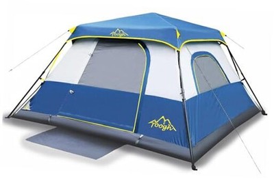 3/4 Person/6 Person Camping Tent Fast Cabin Tent with 6 Person -Sky Blue