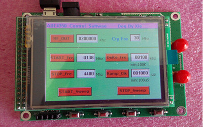 35M-4.4G ADF4351 DDS RF Signal Generator + TFT LCD Development board STM32F103