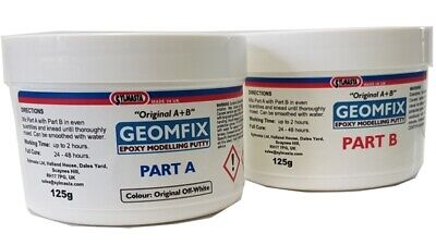 Geomfix - gf-ab A+B Bleu Zircon Couleur 2 Pièce Modelage Mastic 250g - T48 Après