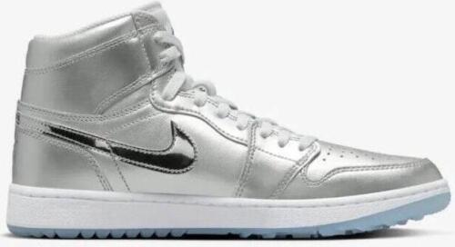 Nike Air Jordan 1 High G NRG Golf Metallic Silver Gift Nike Air Jordan 1 High G NRG Golf Metallic Silver Gift