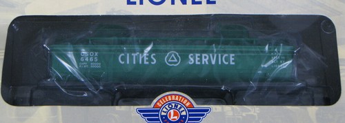 Lionel Train #6465 Cities Services Tank Car - Metal Frame - O Scale - 6-29617