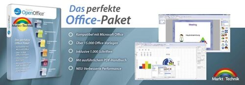Open Office Mit 1000 Schriften Und 15 000 Vorlagen Pdf Handbuch Download Ebay