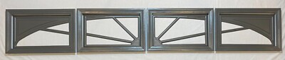 Charcoal Gray Amarr Garage Door Window Kit Short Panel Frame Insert Glass Option