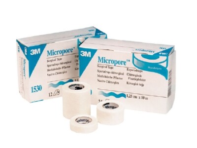3M Micropore Medical Tape, Skin Friendly, Paper, 3 Inch X 10 Yards - Pack of 10