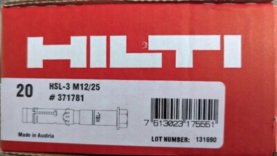 hilti wedge anchors HSL-3 M12/25 #371781