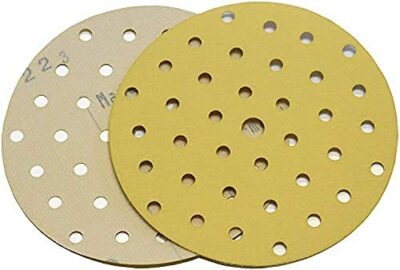 Starcke Premium 5 Inch Air Hole Pattern Gold Hook and Loop Grip Sanding Discs