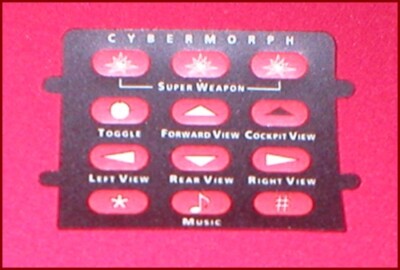 Cybermorph Original Authentic Controller Overlay for Atari Jaguar System NEW
